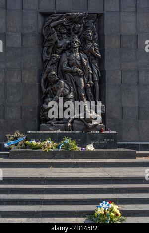 Denkmal für die Ghetto-Helden in Warschau, Polen Stockfoto