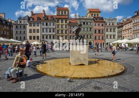 Altstadtmarkt in Warschau, Polen Stockfoto