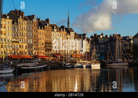 Kleine Hafenstadt Le Havre in der Normandie, Frankreich Stockfoto