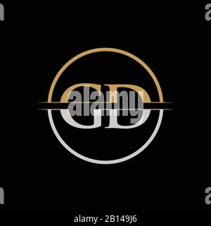 GD Letter Type Logo Design Vector Template. Design des GD-Logos für Anfangsbuchstaben Stock Vektor