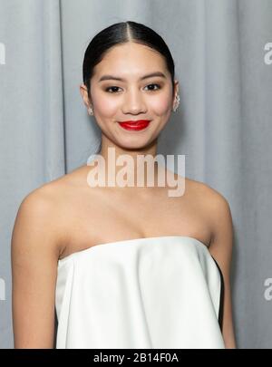 New York, NY - 20. Februar 2020: Michaela Marfori besucht die "West Side Story"-Wiederbelebung des Musicals am Broadway, das Nacht nach der Party im IAC Building eröffnet Stockfoto