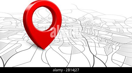 Navigationskarte. Positions-Positions-Positions-Positions-Positions-Positions-Positions-Positions-Positions-Positions-Positions-Positions-Positions-Navigatorkarten, PINs-Navigator-Karten Stock Vektor