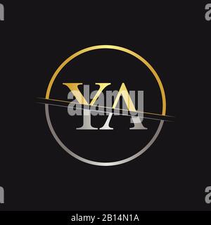 Vektor-Vorlage für das ursprüngliche Logo im Vorjahr. Creative Letter VYA Business Logo Vector Illustration Stock Vektor