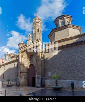 Zaragoza, SPANIEN - 3. MÄRZ 2018: Die Kirche Iglesia de San Pablo. Stockfoto