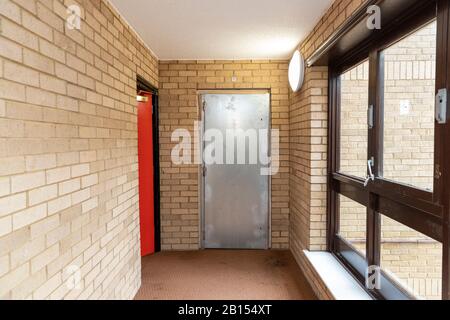 31 Priory Court, Roots Hall Drive, Southend-on-Sea, Essex - Schauplatz des tödlichen Stichs der 36 Jahre alten Courtney Valentine-Brown Stockfoto