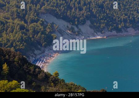 Monte Conero Seascape (Blick auf die Küste) Stockfoto