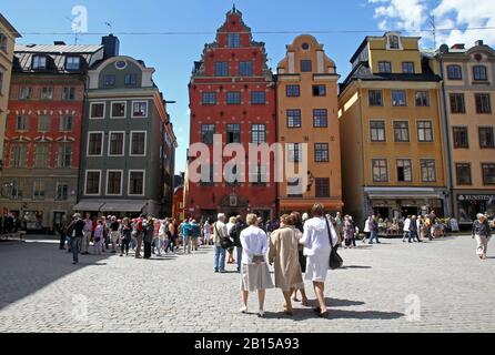 Altstadt in Stockholm.Foto Jeppe Gustafsson Stockfoto