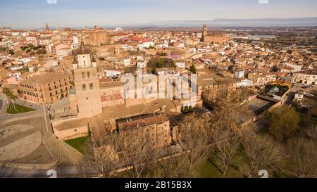 Blick auf das Dorf Calahorra in der Provinz La Rioja, Spanien Stockfoto