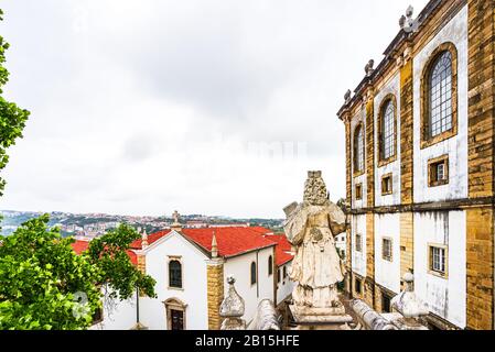 Blick von der Universität von Coimbra, Portugal Stockfoto