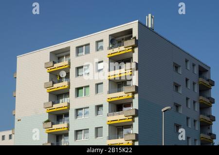 Mehrfamilienhaus, Methler, kamen, Ruhrgebiet, Nordrhein-Westfalen, Deutschland, Europa Stockfoto