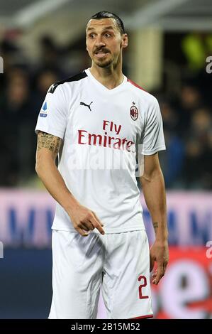 Firenze, Italien. Februar 2020. Zlatan ibrahimovic (mailand) während Fiorentina gegen Mailand, italienisches Serie-A-Fußballspiel in Firenze, Italien, 22. Februar 2020 Gutschrift: Unabhängige Fotoagentur/Alamy Live News Stockfoto