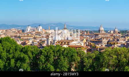 Panoramablick über Rom, Italien Stockfoto