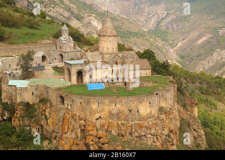 Der Komplex des Klosters Tatev Befindet sich auf dem Großen Basaltplateau in der Provinz Syunik in Süddarmenien Stockfoto