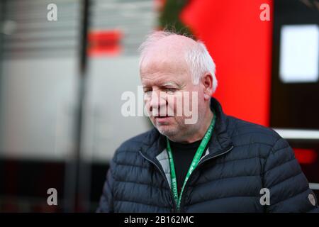 Norbert Vettel Vater von Sebastian Vettel; Formel-1-Weltmeisterschaft 2020, Wintertesttage #1 2020 Barcelona, 19-21. Februar 2020. Stockfoto