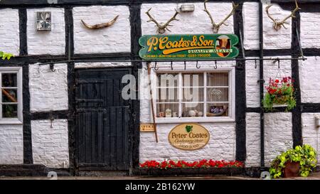 P Cooper & Son, Metzgerei in Alrewas, Staffordshire, England Stockfoto