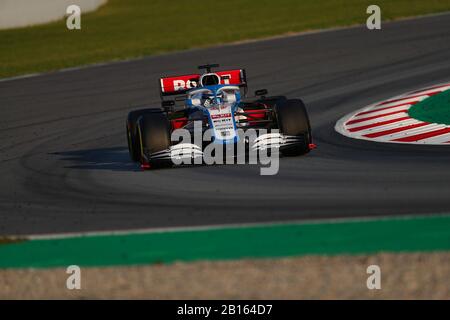 #06; Nicholas Latifi Williams Racing Mercedes. Formel-1-Weltmeisterschaft 2020, Wintertesttage #1 2020 Barcelona, 19./21. Februar 2020. Stockfoto