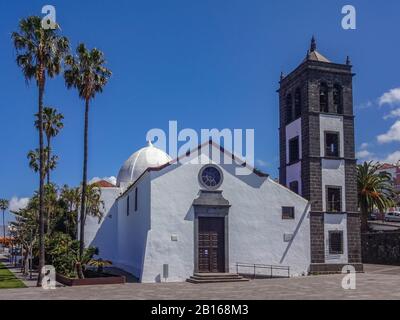 Kirche St. Peter der Apsotle in El Sauzal auf der spanischen Insel Tenera Stockfoto