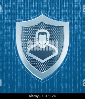 Cybersicherheit persönlicher Daten Stockfoto