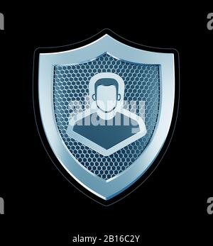 Cybersicherheit persönlicher Daten Stockfoto