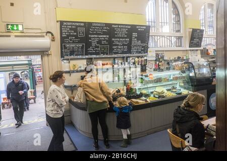 St. Nicholas Market, St Nick's, Street Food, Geschäfte, Bristol, Stadt, Zentrum, West Country, Südwesten, England, Englisch, Großbritannien, Großbritannien, Großbritannien, Großbritannien Stockfoto