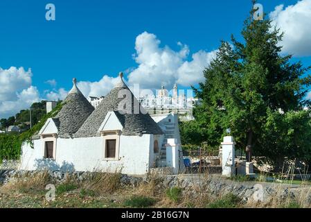 Locorotondo, Apulien, Italien Stockfoto