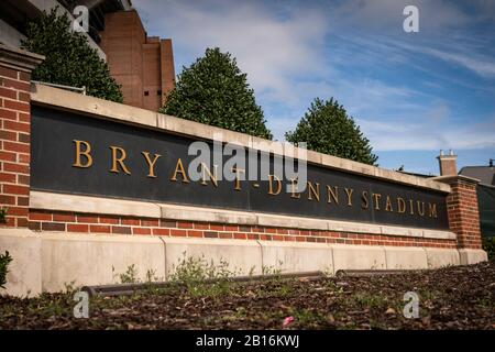 Tuscaloosa, Alabama - 8. Februar 2020: College-Campus der University of Alabama Crimson Tide Stockfoto