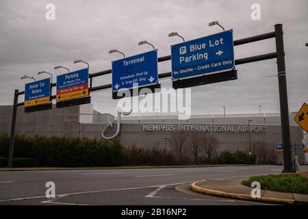 Memphis, Tennessee - 27. Januar 2020: Memphis International Airport (MEM) Stockfoto