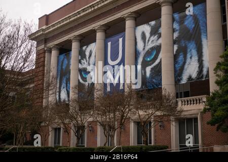 Memphis, Tennessee - 27. Januar 2020: Campus der University of Memphis Stockfoto