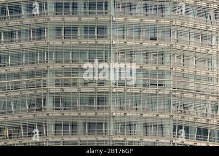 Greenland Plaza Büro- und Hotelgebäude im Zhengdong Bezirk, Zhengzhou, Provinz Henan, China. Umgangssprachlich als die 'Maiskolben' bekannt. Stockfoto