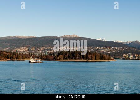 Vancouver, KANADA - 19. FEBRUAR 2020: Canada Place Trade and Convention Center. Stockfoto