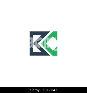 Anfangsbuchstabe bc Logo oder cb Logo Vector Designvorlage Stock Vektor
