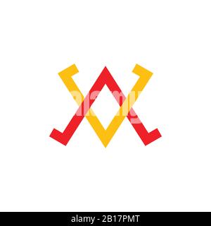 Farbiger Pfeil mit Logo-Vektor Stock Vektor