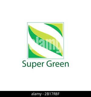 Letter s Lamellenform 3d quadratisches geometrisches Logo Stock Vektor