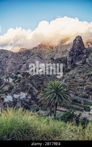 Spanien, La Gomera, Hermigua, Roques de San Pedro Stockfoto