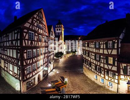 Deutschland, Baden-Württemberg, Rhein-Neckar-Kreis, Mosbach, Marktplatz, Stockfoto