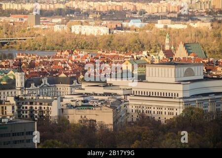 Blick auf Teatr Wielki, Warschau, Polen Stockfoto