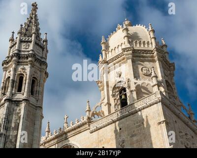 Portugal, Lissabon, , Bélem, UNESCO Weltkulturerbe, Hieronymus-Kloster, Mosteiro dos Jeronimos, Igreja Santa Maria de Belém Stockfoto