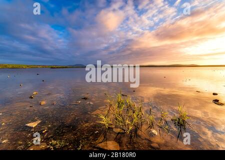 Schottland, Orkney, Festland, Loch of Harray, berühmtes Forellenangelloch Stockfoto