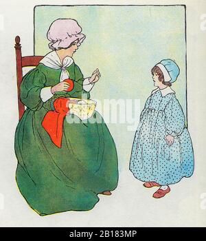 , The Real Mother Goose Nursery Rhyme Illustration von Blanche Fisher Wright um das Jahr 1915 Stockfoto