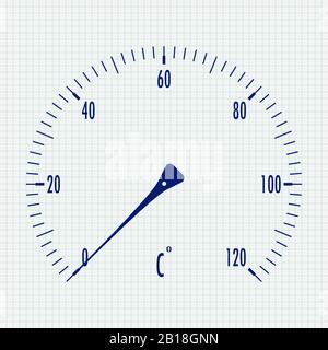 Thermometer-Symbol Stock Vektor