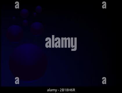 Der abstrakte Hintergrund dunkelblauer Kugeln leuchtet bereit für Ihren Gebrauch. Stock Vektor