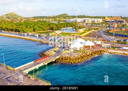 Der Karibik. Die Insel Curacao. Curacao ist ein tropisches Paradies, in den Antillen in der Karibik Stockfoto