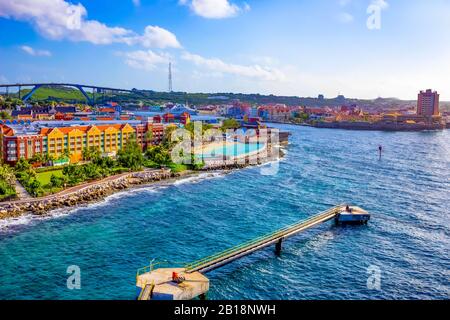 Der Karibik. Die Insel Curacao. Curacao ist ein tropisches Paradies, in den Antillen in der Karibik Stockfoto