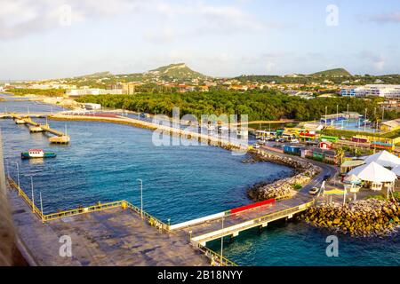 Der Karibik. Die Insel Curacao. Curacao ist ein tropisches Paradies, in den Antillen in der Karibik Stockfoto