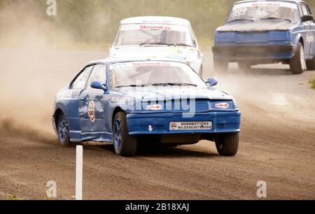 Aktion vom schwedischen Masters Rally Cross Stockfoto