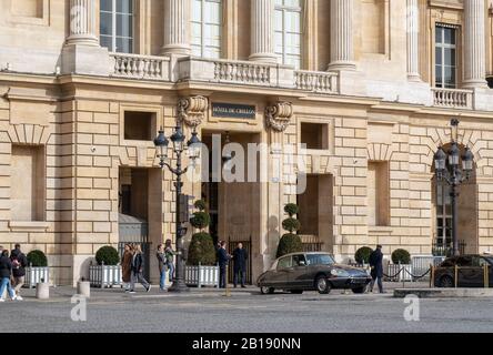 Hotel de Crillon - Paris, Frankreich Stockfoto