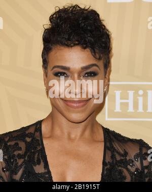 Gillian Iliana White trifft auf die Verleihung der American Black Film Festival Honors Awards Im Beverly Hilton in Beverly Hills, CA am Sonntag, 23. Februar 2020, ein. (Foto Von Sthanlee B. Mirador/Sipa USA) Stockfoto