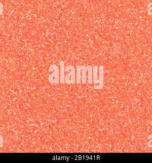Eleganter, helloranger Glitter mit glitzernder Konfetti-Struktur. Abstrakter Weihnachtshintergrund, nahtloses Muster. Stockfoto