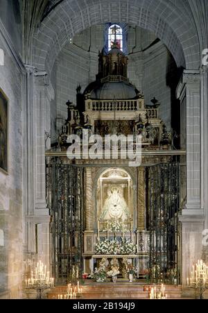 CAPILLA DE LA VIRGEN DE GRACIA. ORT: IGLESIA PRIORAL DE SANTA MARIA DE LA ASUNCION. CARMONA. Sevilla. SPANIEN. Stockfoto