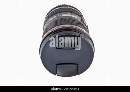 Canon EF 17-40 mm F/4L USM - Canon Objektiv (Brennweite 17-40 mm, Blende f 4-22, OPTISCHER 2,4FACH-Zoom, Durchmesser: 77 mm) Schwarz. Canon L-Serie Professional L Stockfoto